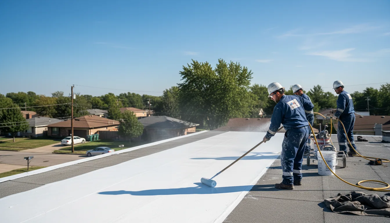 Commercial roof coating in Winston, NM near me